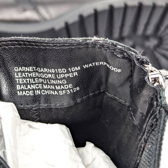 Blondo Women Garnet Waterproof Black Leather Moto Biker Ankle Boots size 10 - Picture 9 of 10